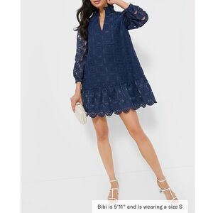Tuckernuck Navy Blue Lace Dress